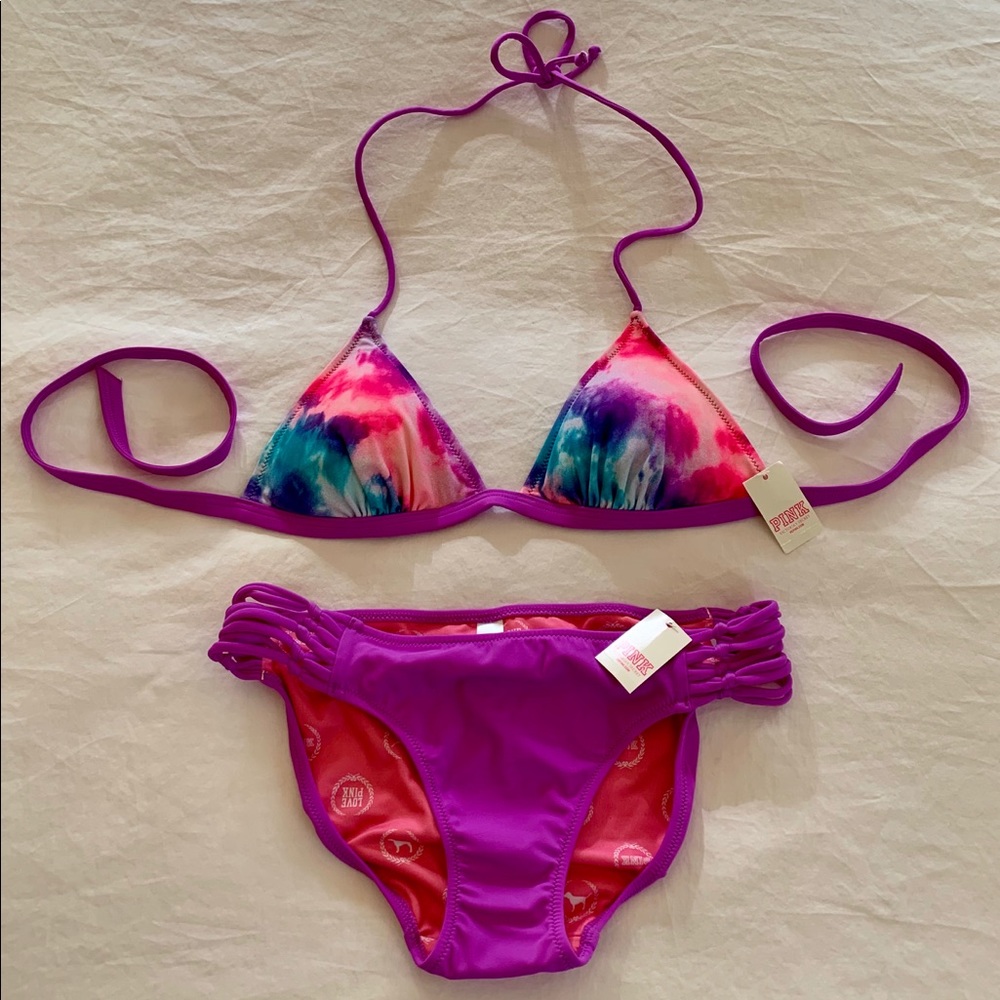 Victoria’s Secret PINK Tie Dye Bikini Swimsuit